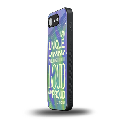 Uniquely Me iphone 16e mobile cover | shockproof glass phone case