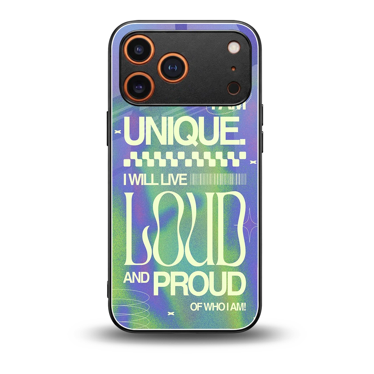 Uniquely Me back phone cover | glass case for iphone 17 pro