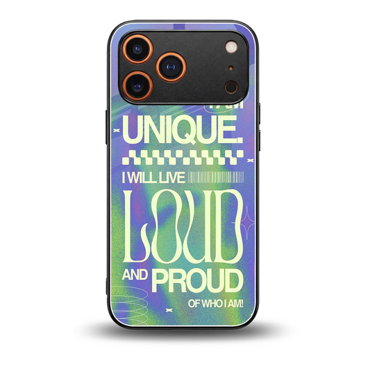 Uniquely Me back phone cover | glass case for iphone 17 pro max