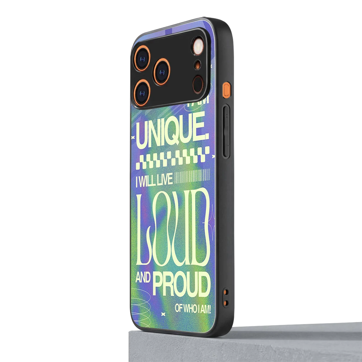 Uniquely Me iphone 17 pro mobile cover | shockproof glass phone case