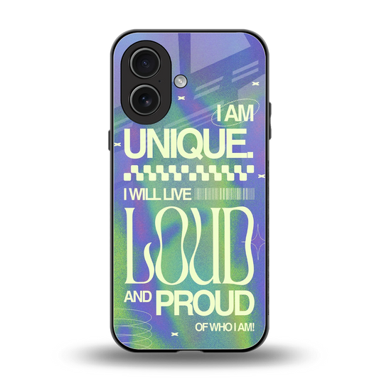 Uniquely Me back phone cover | glass case for iphone 17