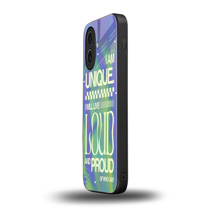 Uniquely Me iphone 17 mobile cover | shockproof glass phone case