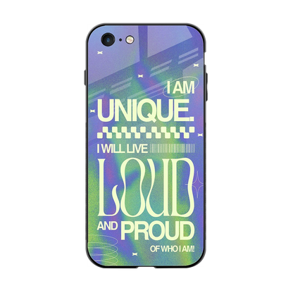 Uniquely Me back phone cover | glass case for iphone 6s