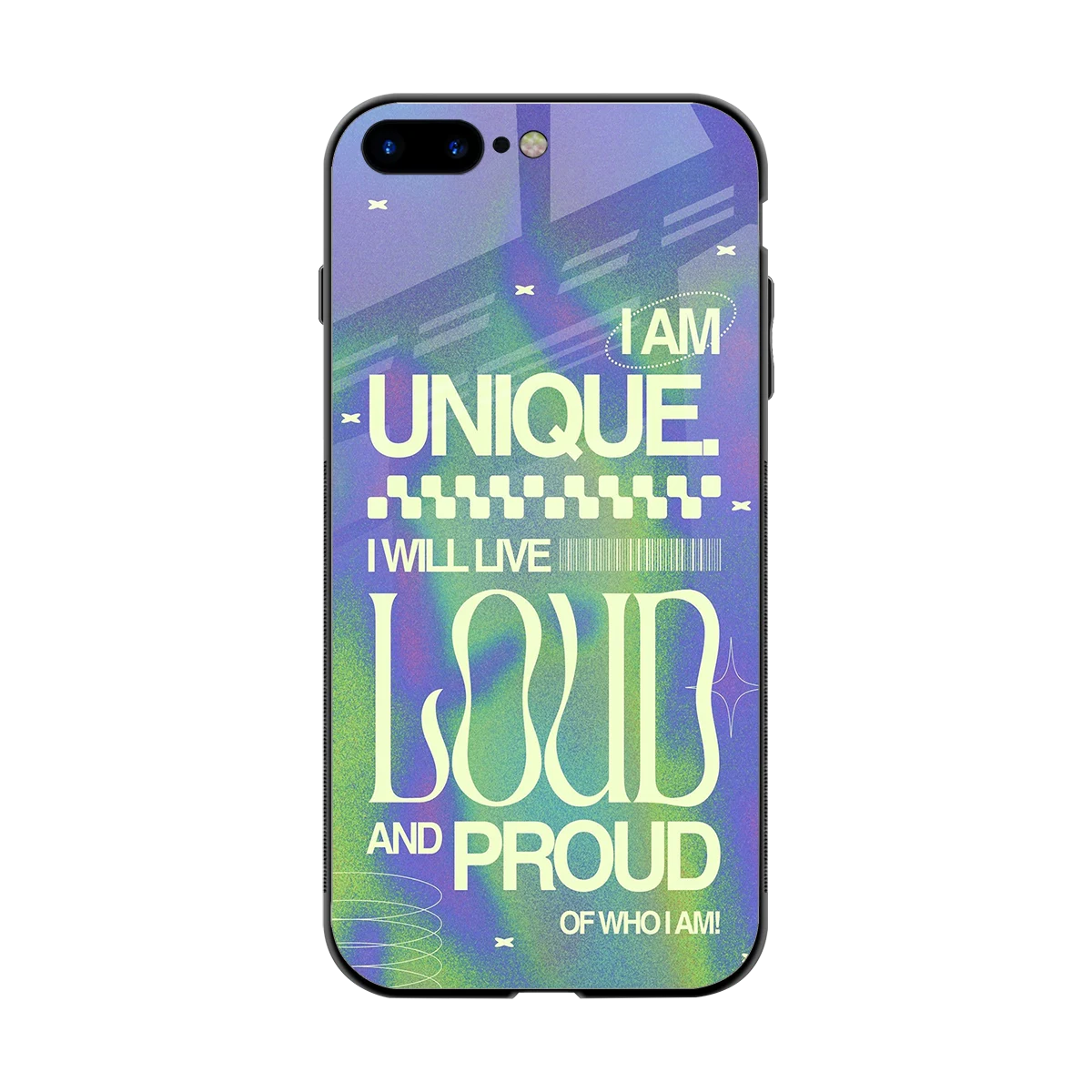 Uniquely Me back phone cover | glass case for iphone 8 plus