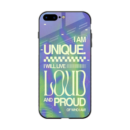 Uniquely Me back phone cover | glass case for iphone 8 plus