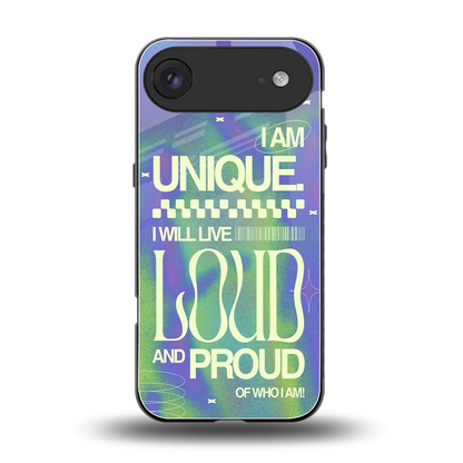 Uniquely Me back phone cover | glass case for iphone air
