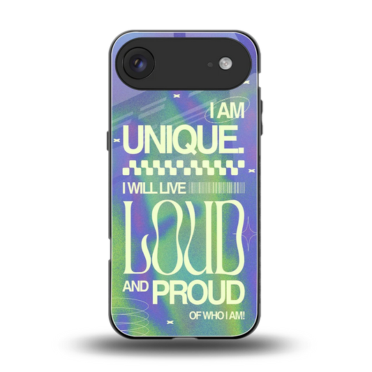 Uniquely Me back phone cover | glass case for iphone air