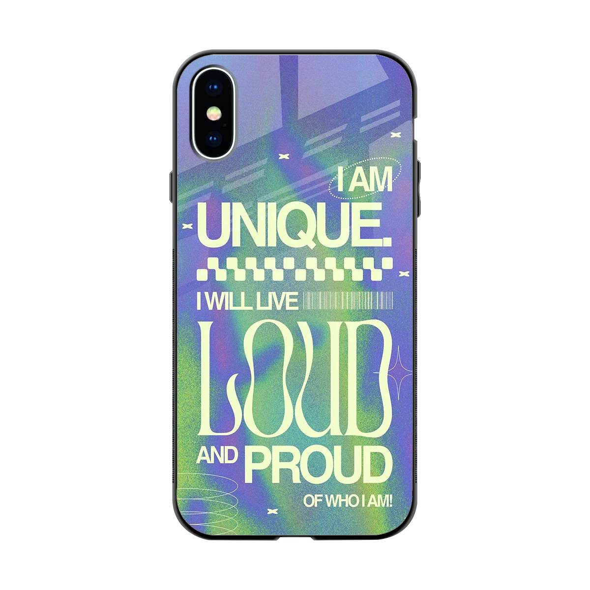 Uniquely Me back phone cover | glass case for iphone x