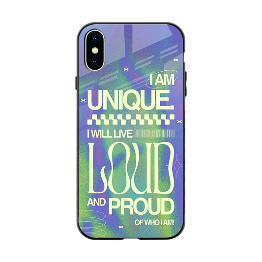Uniquely Me back phone cover | glass case for iphone x