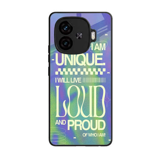 Uniquely Me back phone cover | glass case for iqoo neo 10r 5g