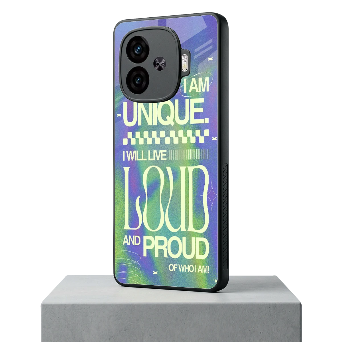 Uniquely Me iqoo neo 10r 5g mobile cover | shockproof glass phone case