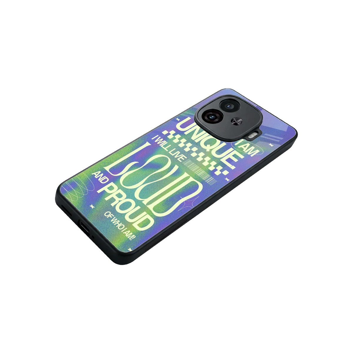 Uniquely Me stylish phone case for iqoo neo 10r 5g | glossy glass and slim fit