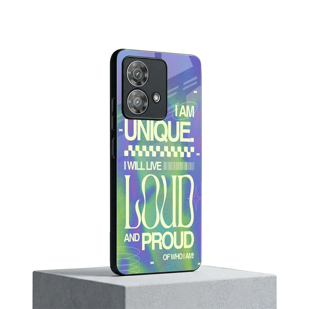 Uniquely Me motorola edge 40 neo 5g mobile cover | shockproof glass phone case