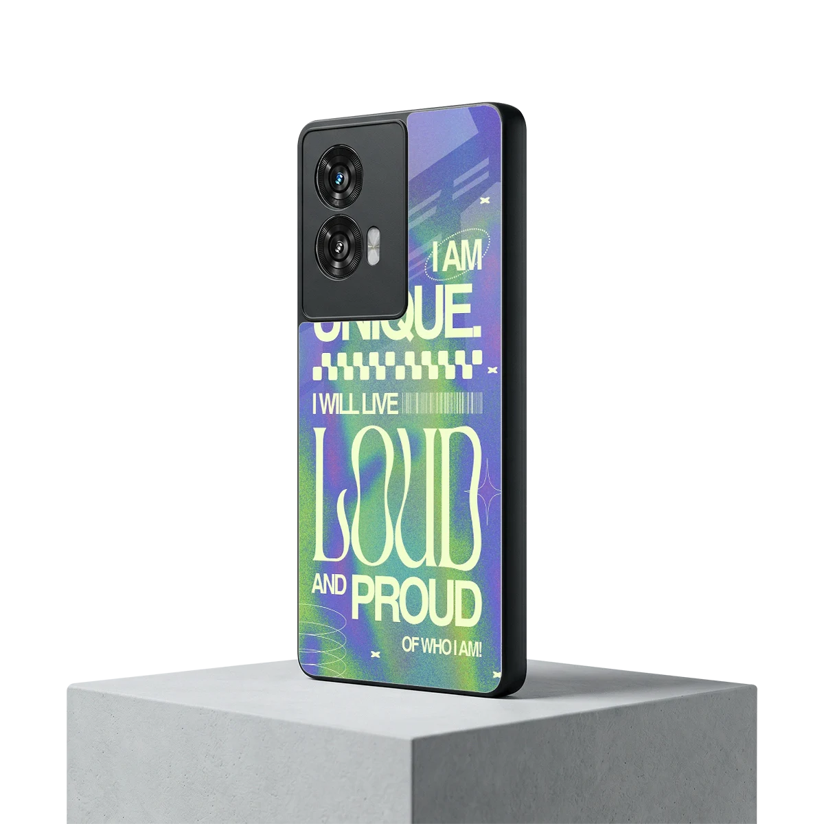 Uniquely Me motorola edge 50 fusion mobile cover | shockproof glass phone case