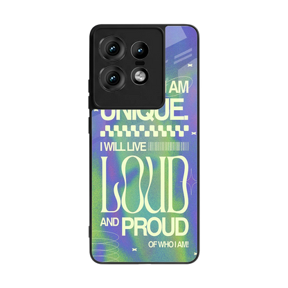 Uniquely Me back phone cover | glass case for motorola edge 50 pro