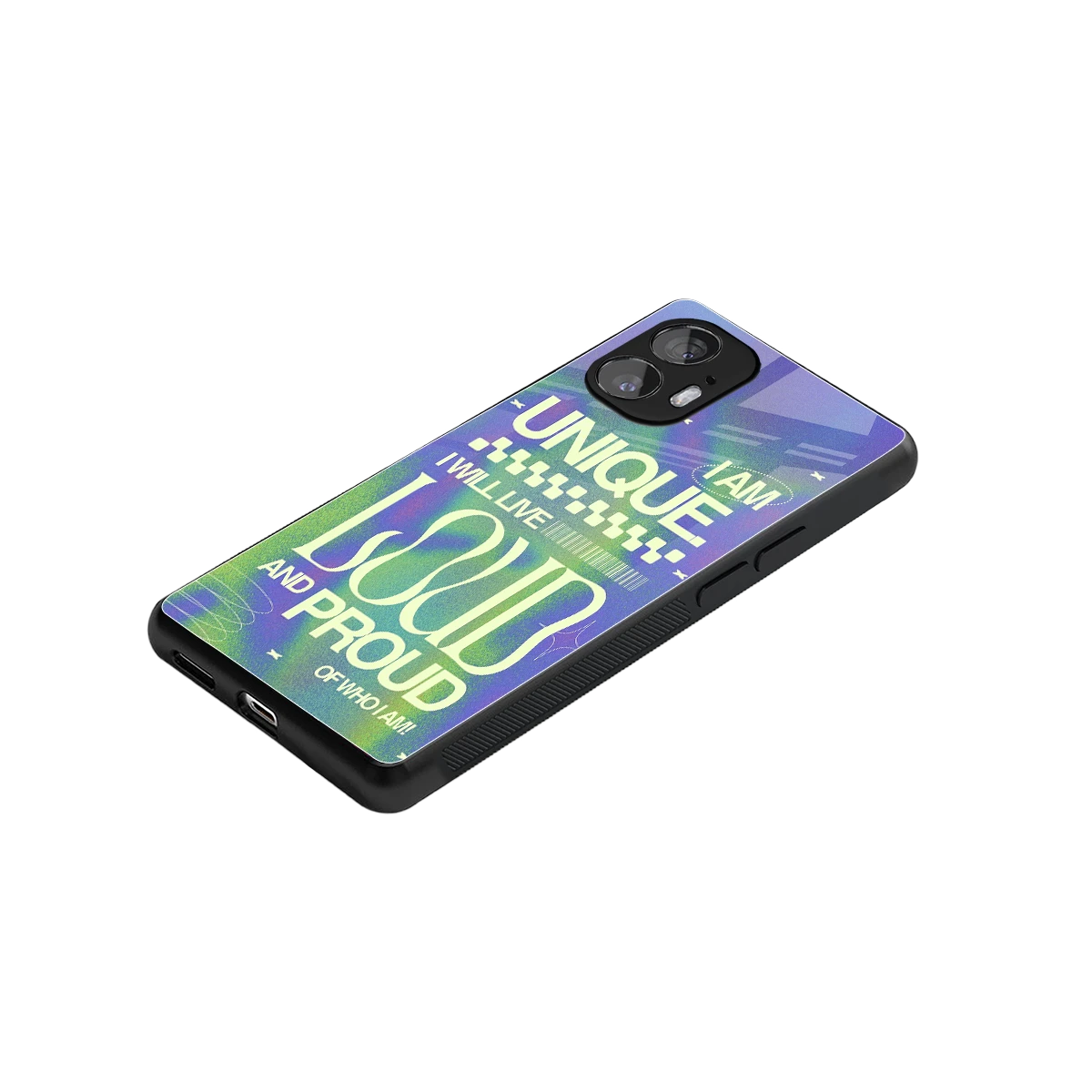 Uniquely Me stylish phone case for nothing phone 2 | glossy glass and slim fit