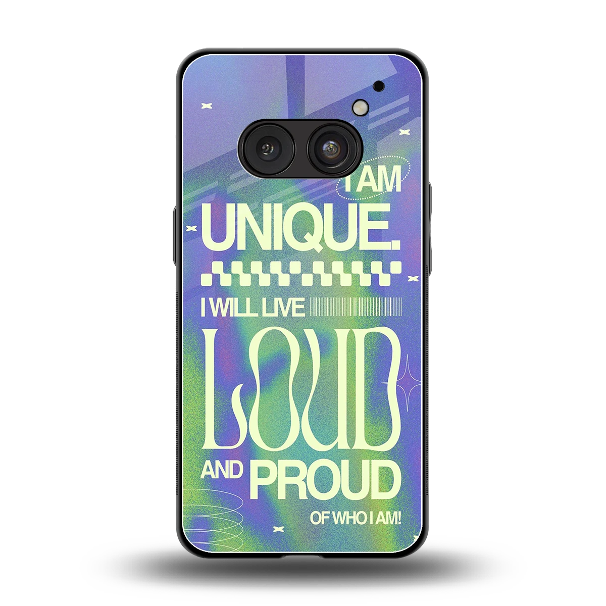 Uniquely Me back phone cover | glass case for nothing phone 2a