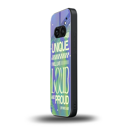 Uniquely Me nothing phone 2a mobile cover | shockproof glass phone case