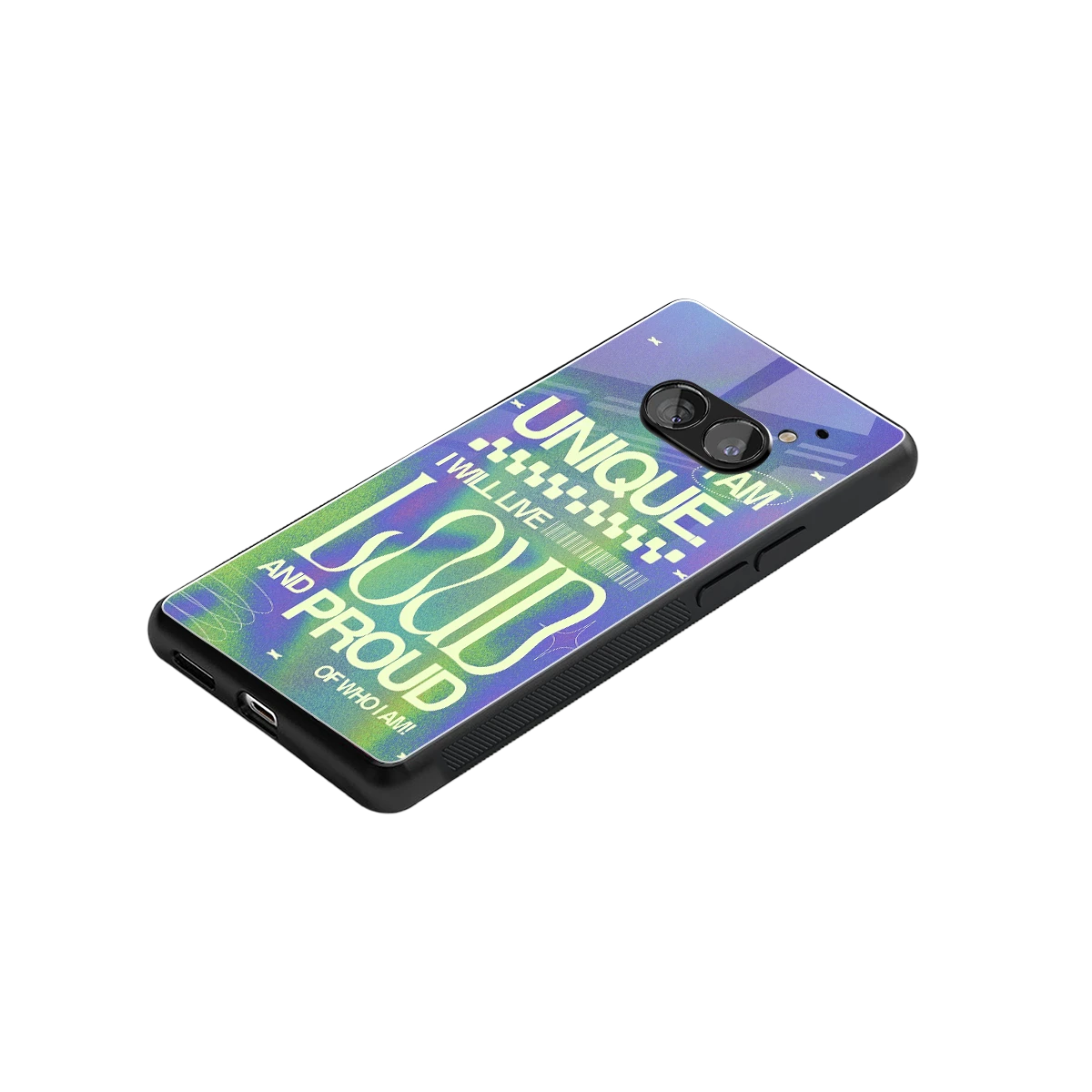 Uniquely Me stylish phone case for nothing phone 2a | glossy glass and slim fit