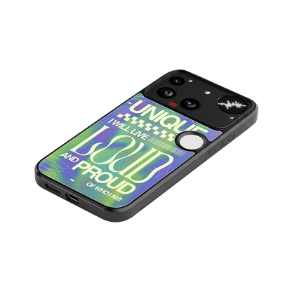 Uniquely Me stylish phone case for nothing phone 3 | glossy glass and slim fit