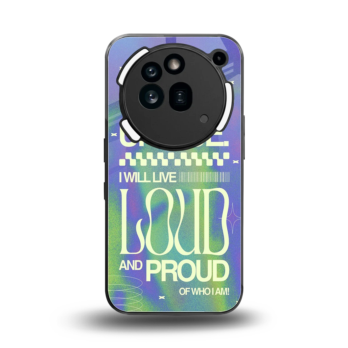 Uniquely Me back phone cover | glass case for nothing phone 3a pro
