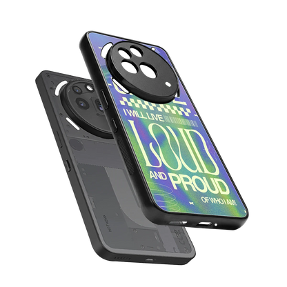 Uniquely Me sleek nothing phone 3a pro cover with tempered glass back and TPU edges