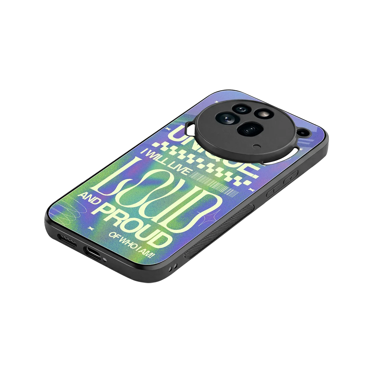 Uniquely Me stylish phone case for nothing phone 3a pro | glossy glass and slim fit
