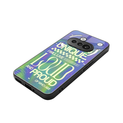 Uniquely Me stylish phone case for nothing phone 3a | glossy glass and slim fit