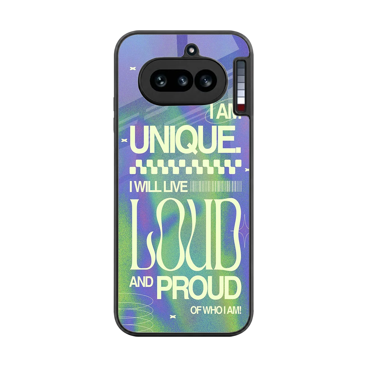 Uniquely Me back phone cover | glass case for nothing phone 4a