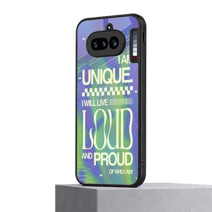 Uniquely Me nothing phone 4a mobile cover | shockproof glass phone case