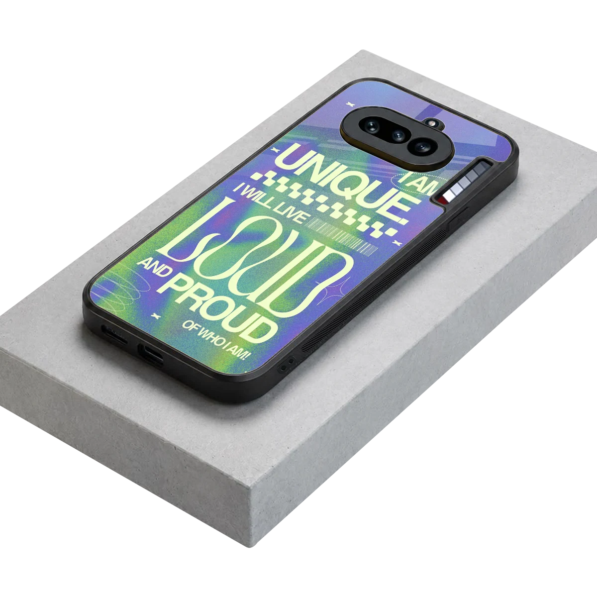 Uniquely Me stylish phone case for nothing phone 4a | glossy glass and slim fit