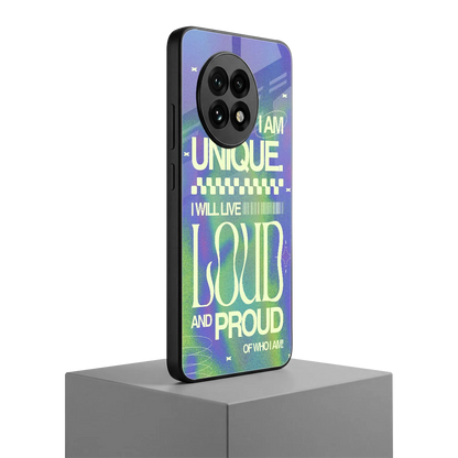Uniquely Me oneplus 13r mobile cover | shockproof glass phone case