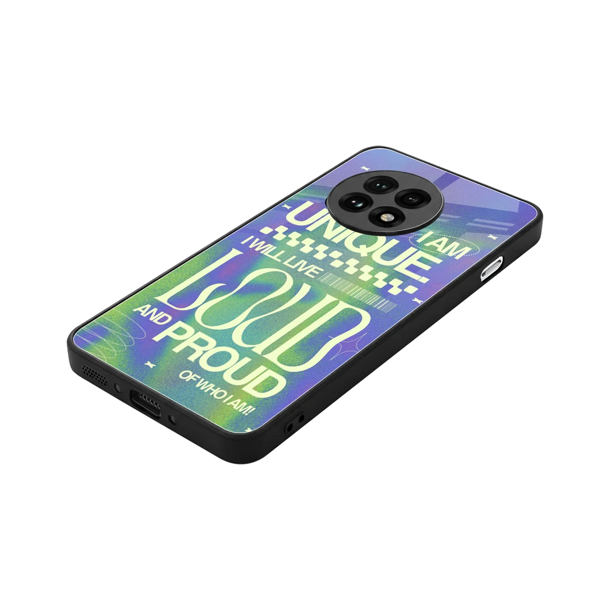 Uniquely Me stylish phone case for oneplus 13r | glossy glass and slim fit