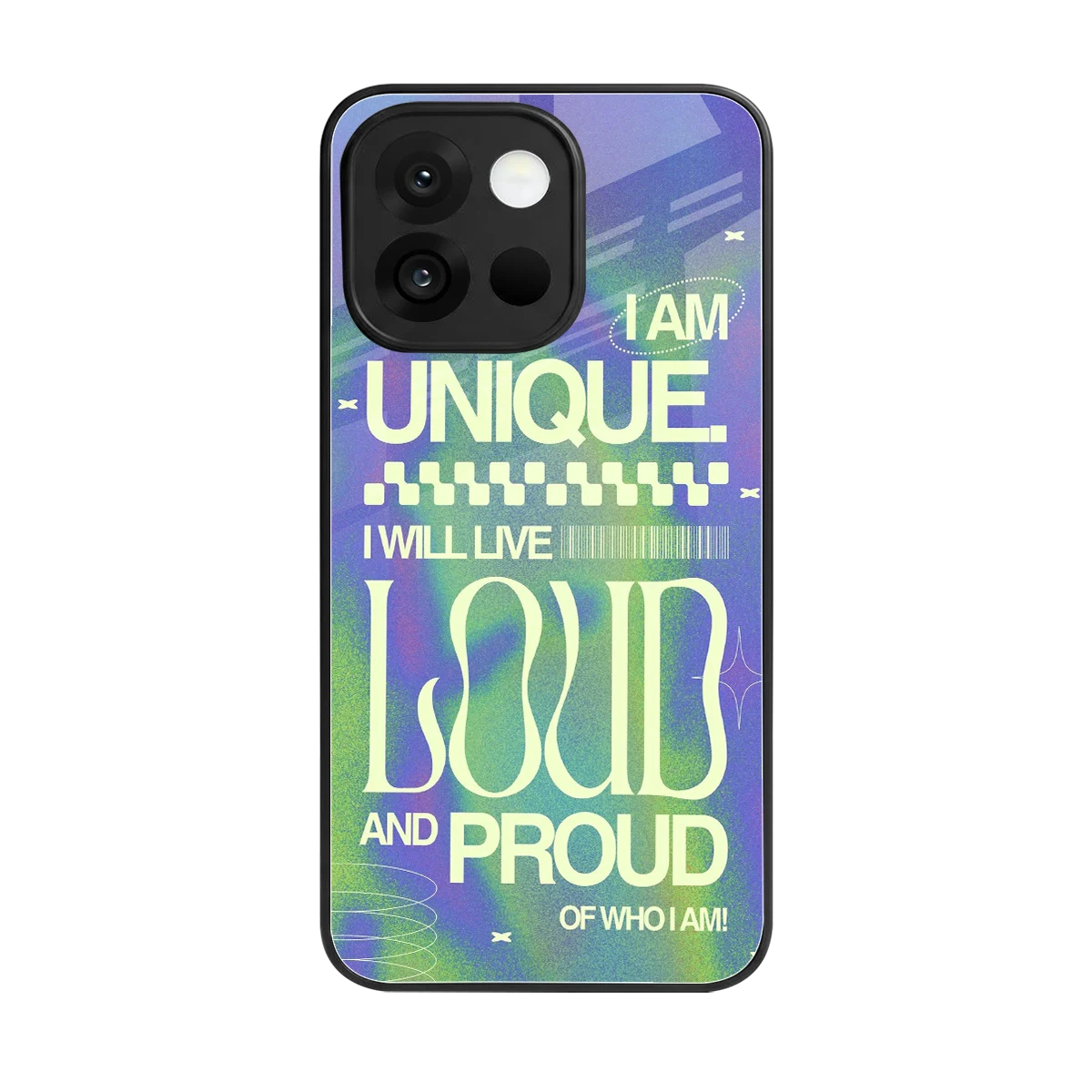 Uniquely Me back phone cover | glass case for oneplus 13s