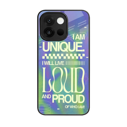 Uniquely Me back phone cover | glass case for oneplus 13s