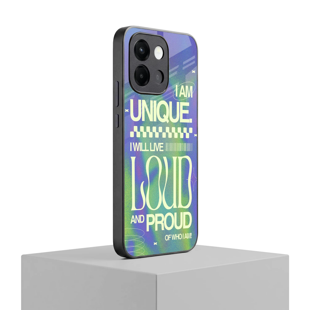 Uniquely Me oneplus 13s mobile cover | shockproof glass phone case