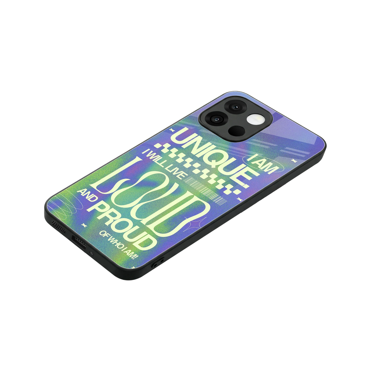 Uniquely Me stylish phone case for oneplus 13s | glossy glass and slim fit