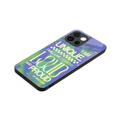 Uniquely Me stylish phone case for oneplus 13s | glossy glass and slim fit