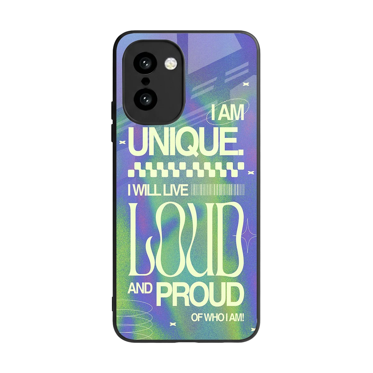 Uniquely Me back phone cover | glass case for oneplus 15r