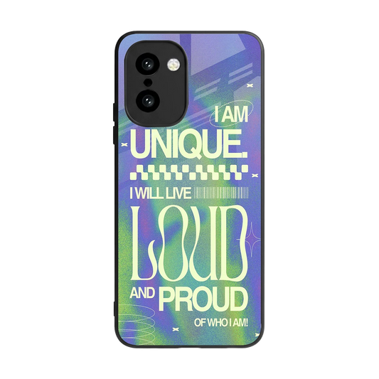 Uniquely Me back phone cover | glass case for oneplus 15r