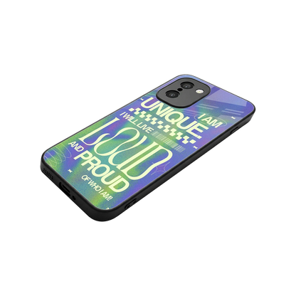 Uniquely Me stylish phone case for oneplus 15r | glossy glass and slim fit