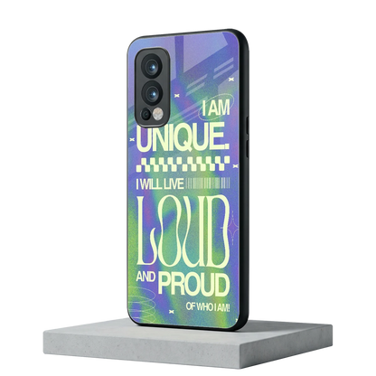 Uniquely Me oneplus nord 2 mobile cover | shockproof glass phone case