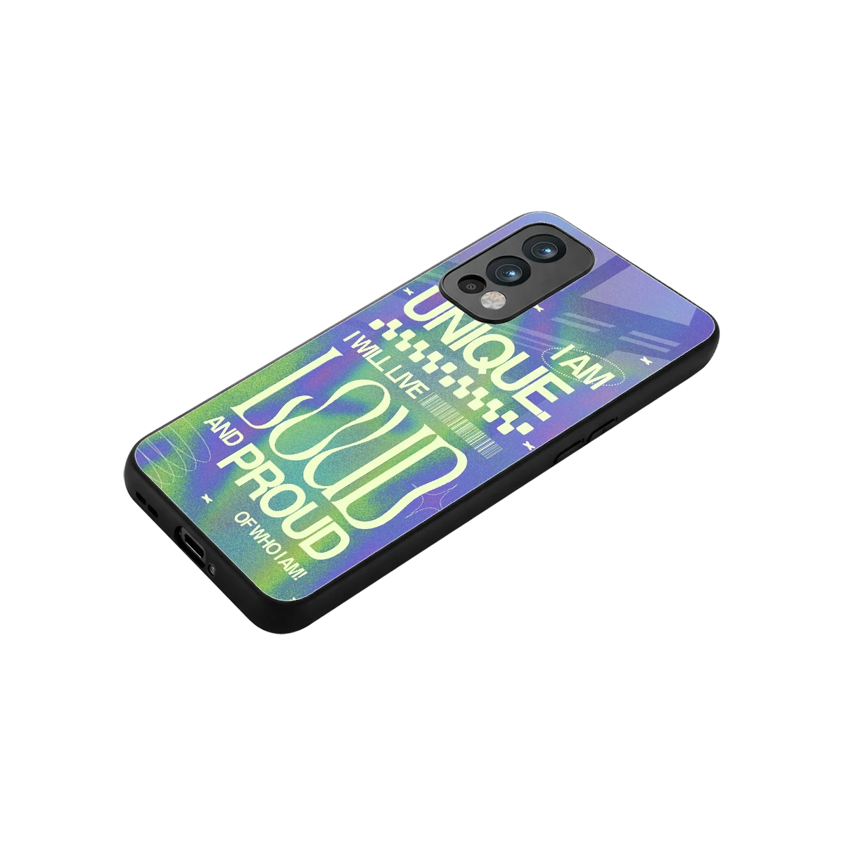 Uniquely Me stylish phone case for oneplus nord 2 | glossy glass and slim fit