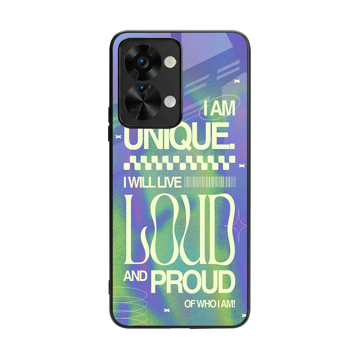 Uniquely Me back phone cover | glass case for oneplus nord 2t