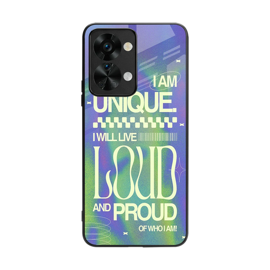 Uniquely Me back phone cover | glass case for oneplus nord 2t