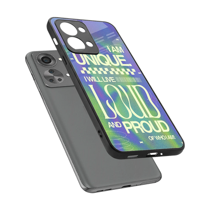 Uniquely Me sleek oneplus nord 2t cover with tempered glass back and TPU edges