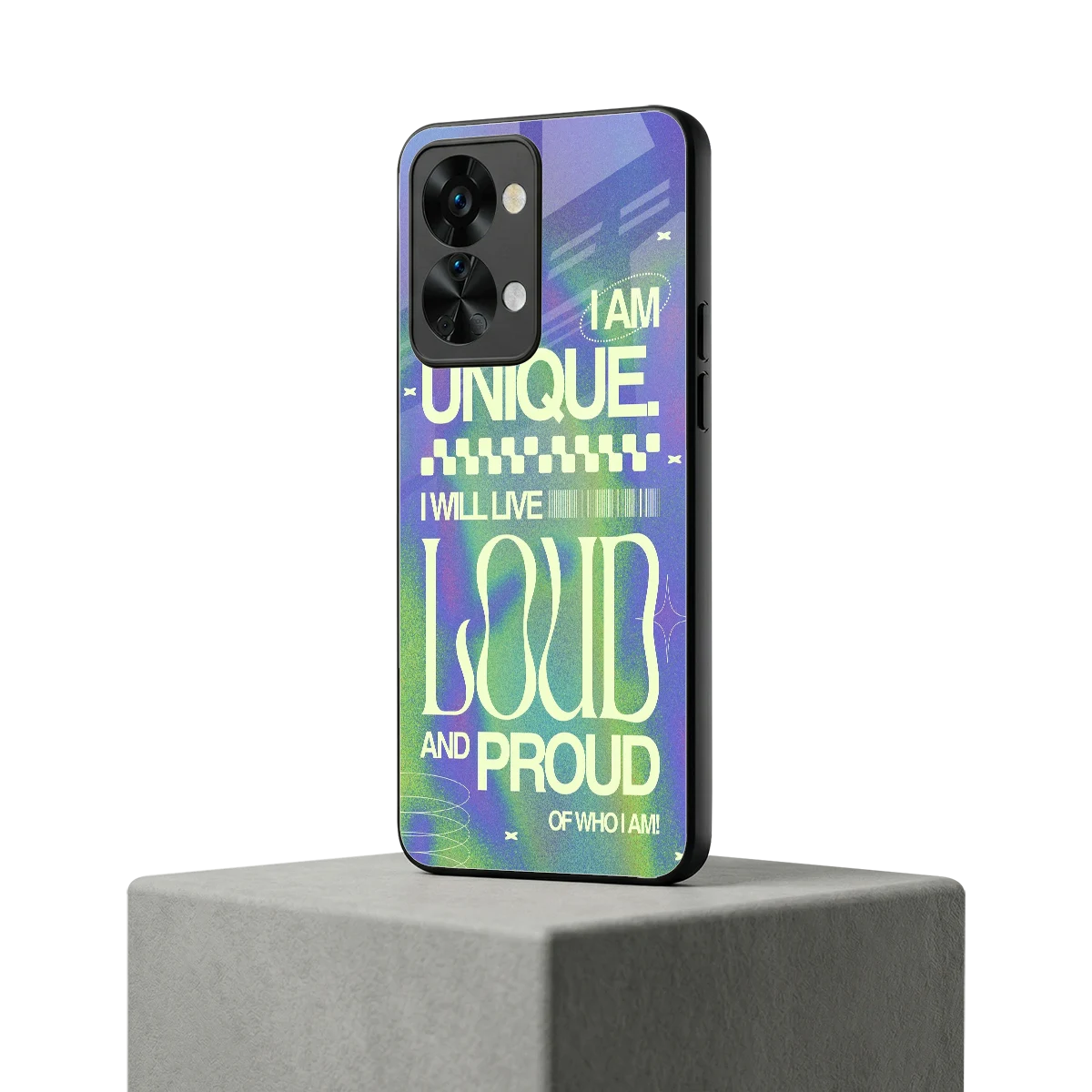 Uniquely Me oneplus nord 2t mobile cover | shockproof glass phone case
