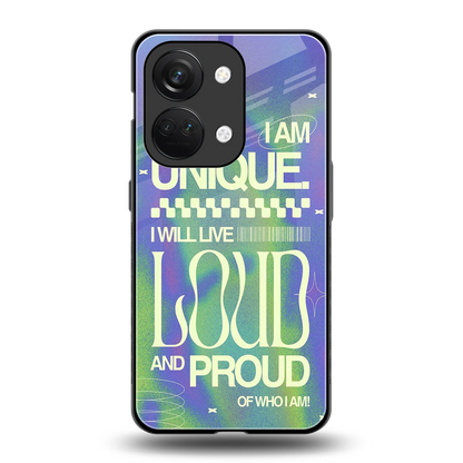 Uniquely Me back phone cover | glass case for oneplus nord 3