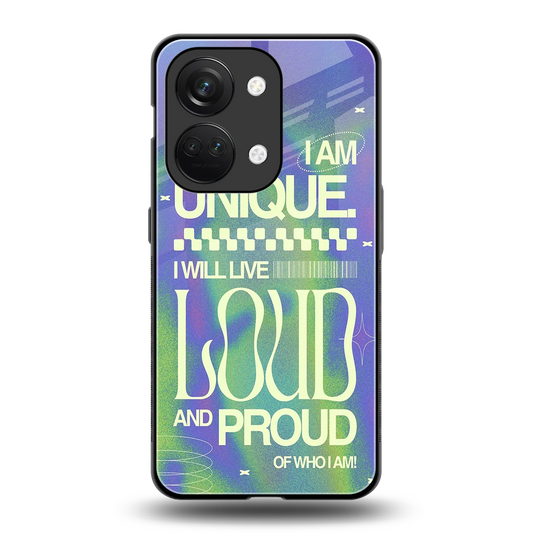 Uniquely Me back phone cover | glass case for oneplus nord 3