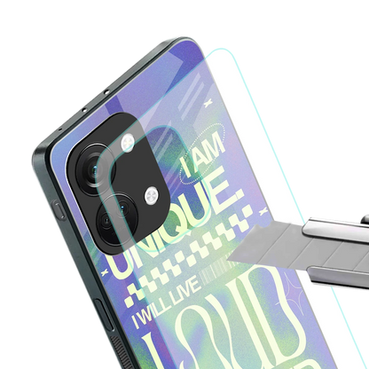Uniquely Me stylish phone case for oneplus nord 3 | glossy glass and slim fit